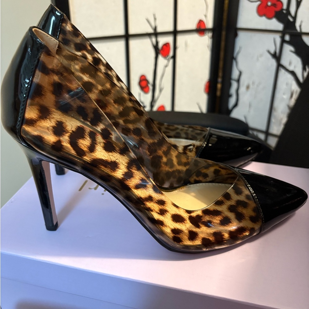 Jessica Simpson Leopard Print Heels sz 10